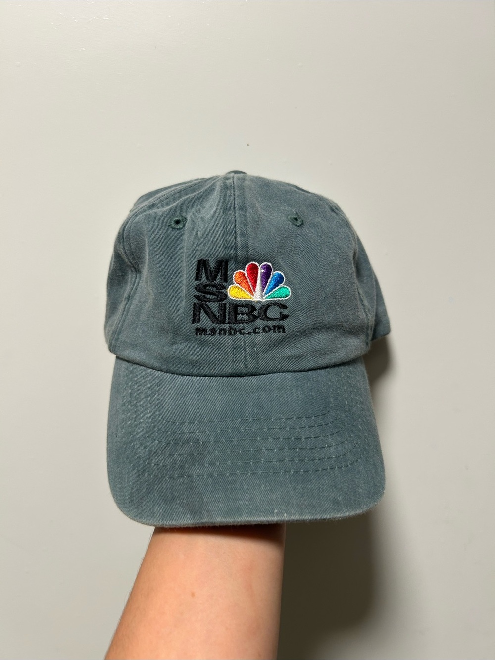 Vintage 90s Y2K MSNBC Dot Com Boom Promo Dad Hat